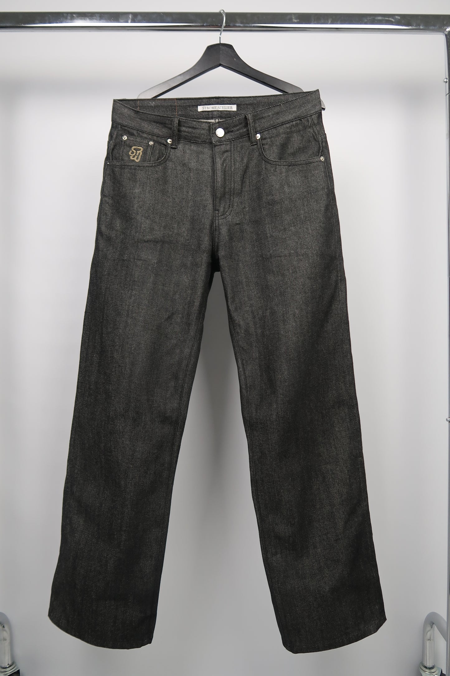 Silver Black 15oz Raw Selvedge Denim