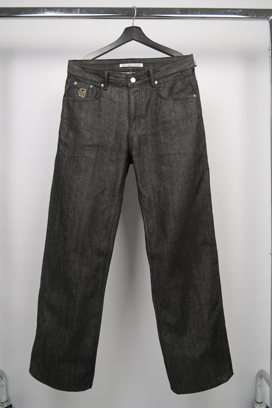 Silver Black 15oz Raw Selvedge Denim