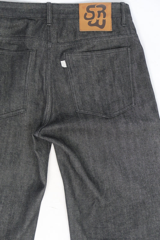 Silver Black 15oz Raw Selvedge Denim